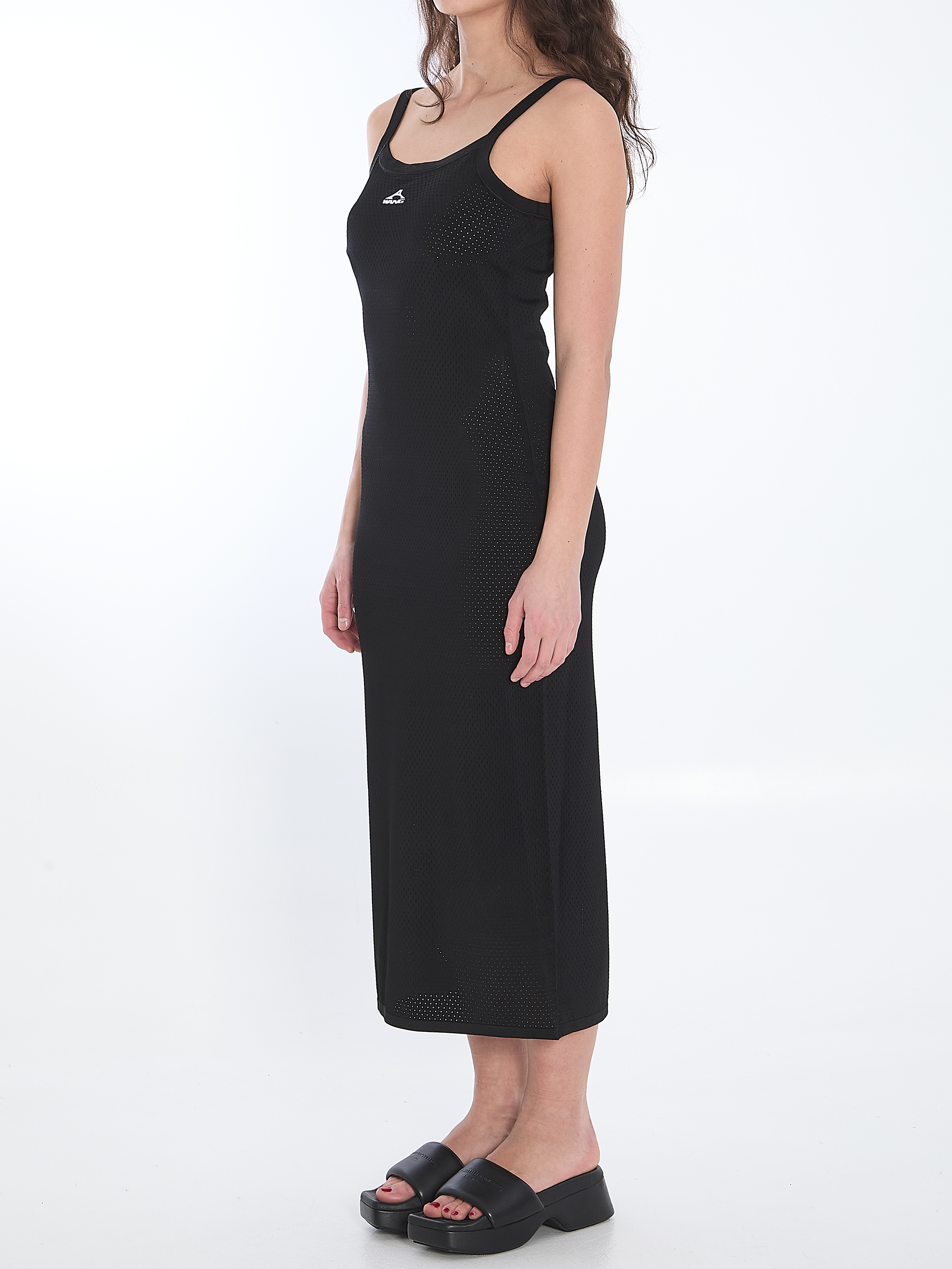 Slip dress with 3D logo hover
