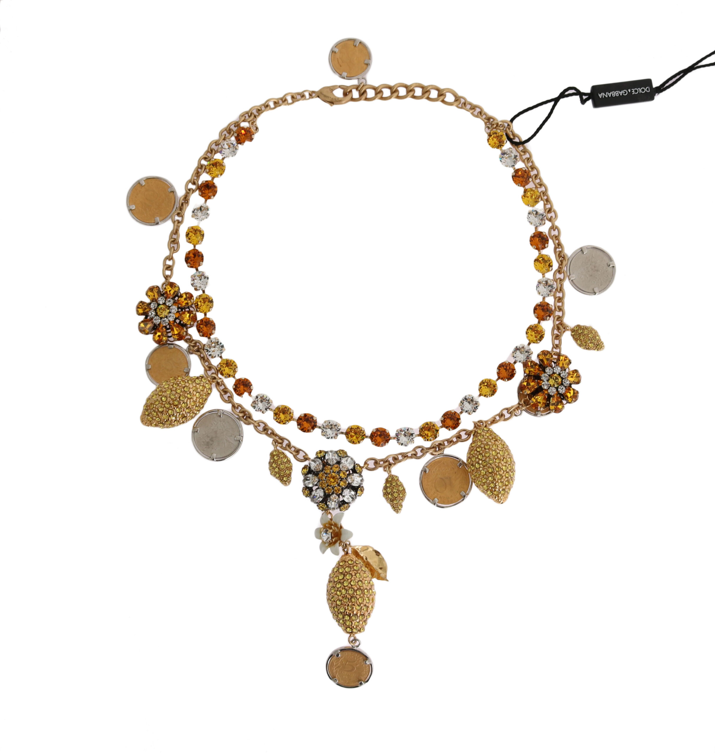 Elegant Gold-Plated Statement Necklace hover