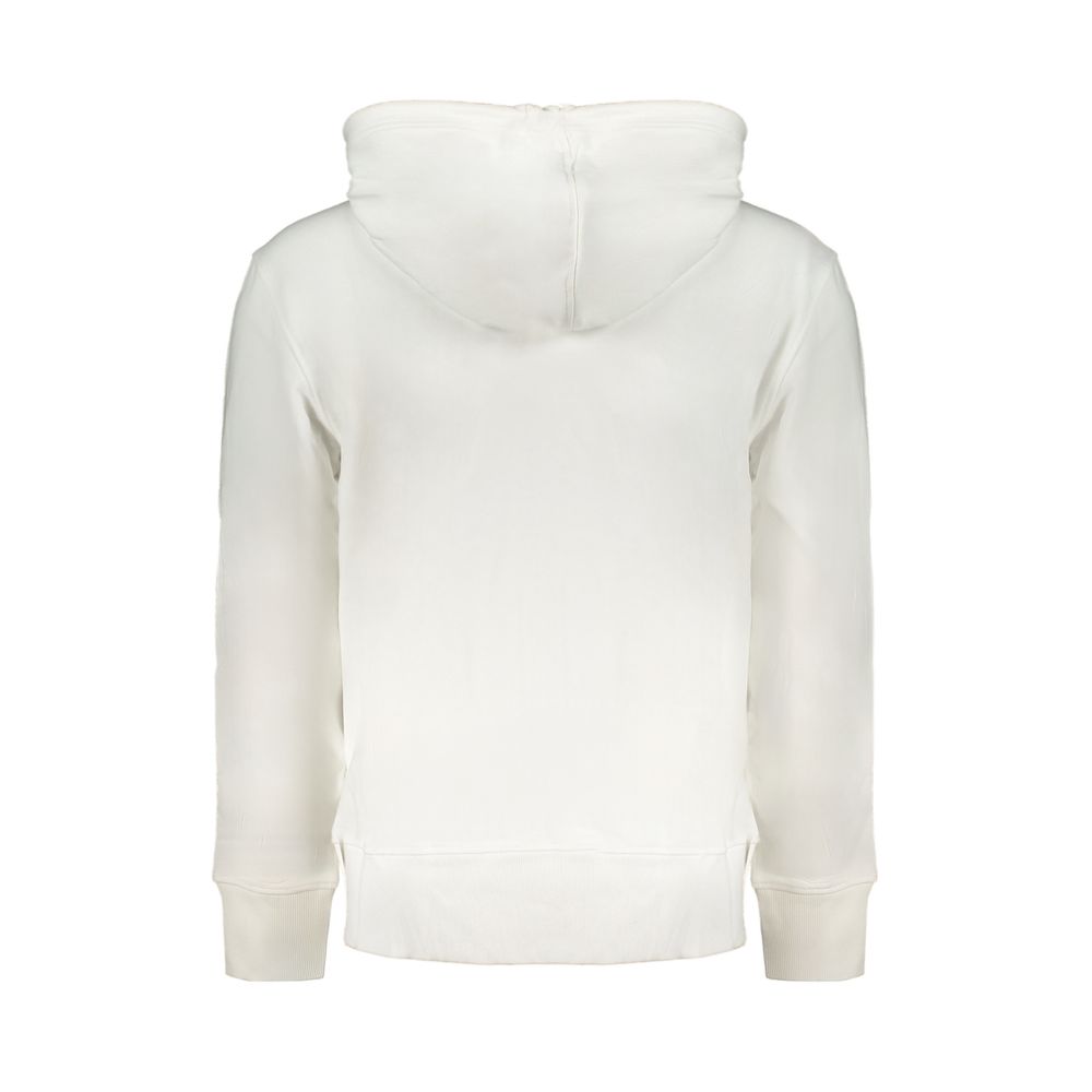 White Cotton Men's Hooded Sweater hover