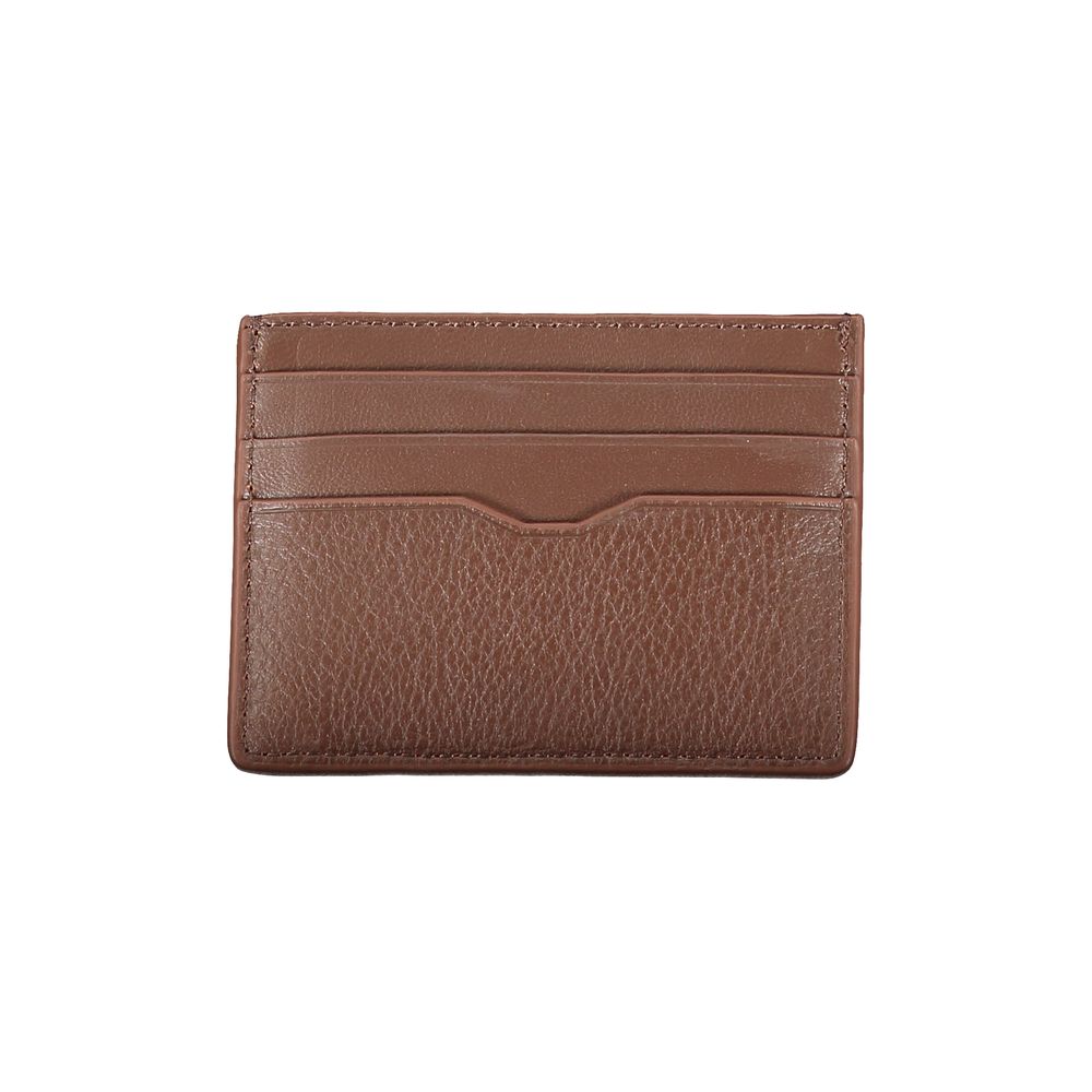 Sleek Leather Card Holder with Contrast Detailing hover