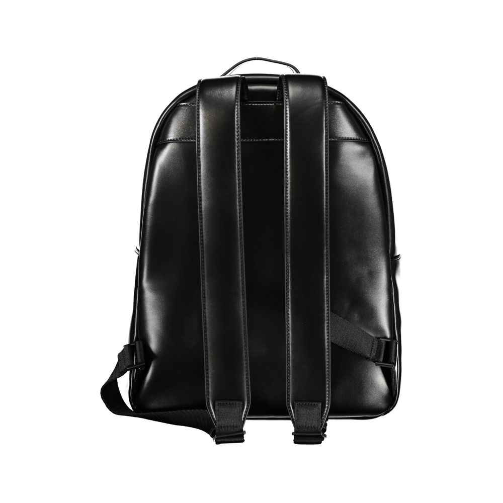 Elegant Black Urban Backpack with Laptop Compartment hover