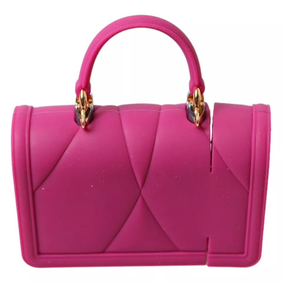 Pink Silicone Devotion Heart Logo Airpods Case hover