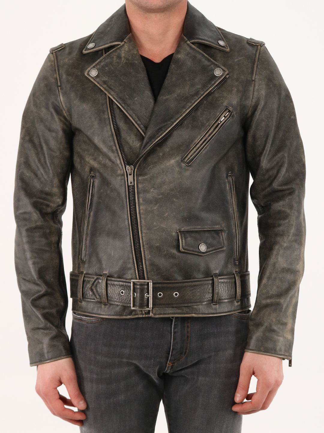 Biker leather jacket