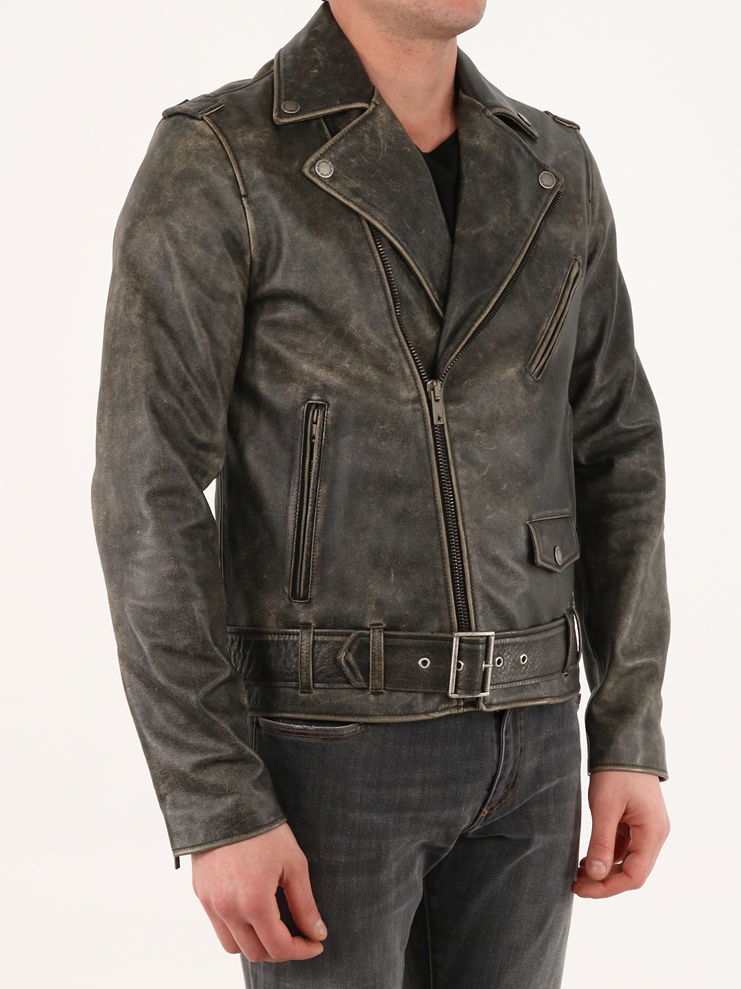 Biker leather jacket