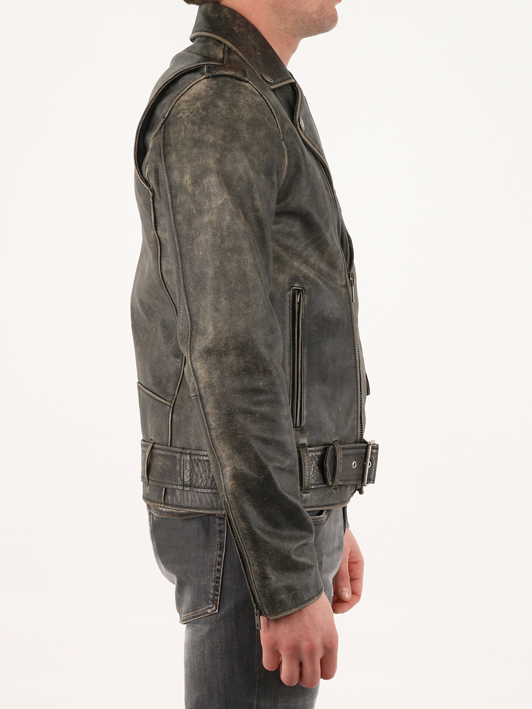 Biker leather jacket