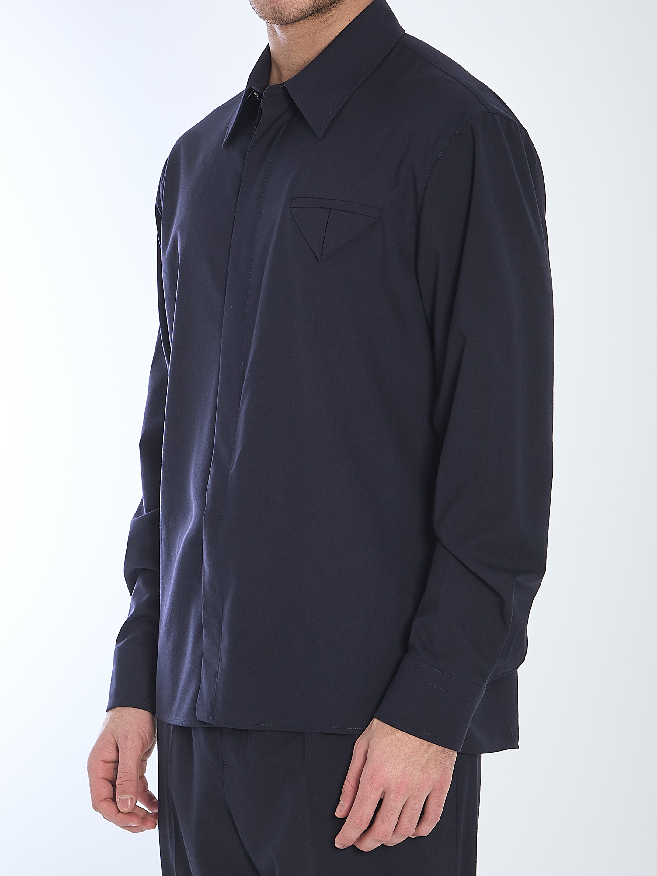 Fine wool shirt hover