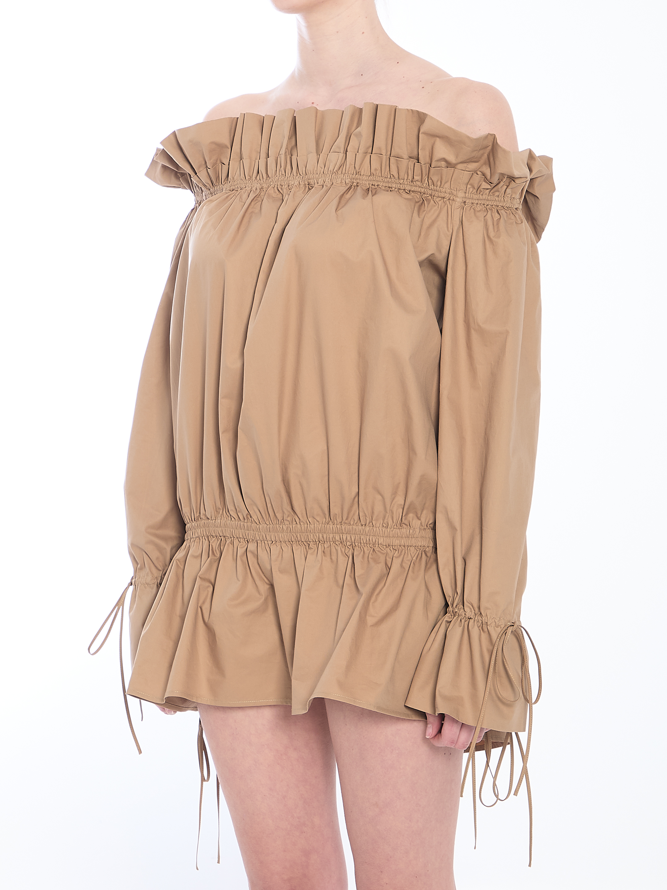 Ruched mini dress hover