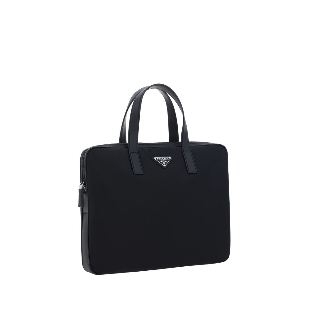Black Polyamide Shoulder Bag hover