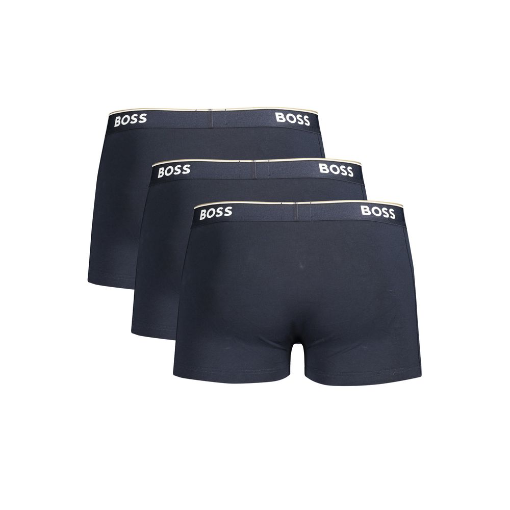 Blue Cotton Men Boxer Underwear hover