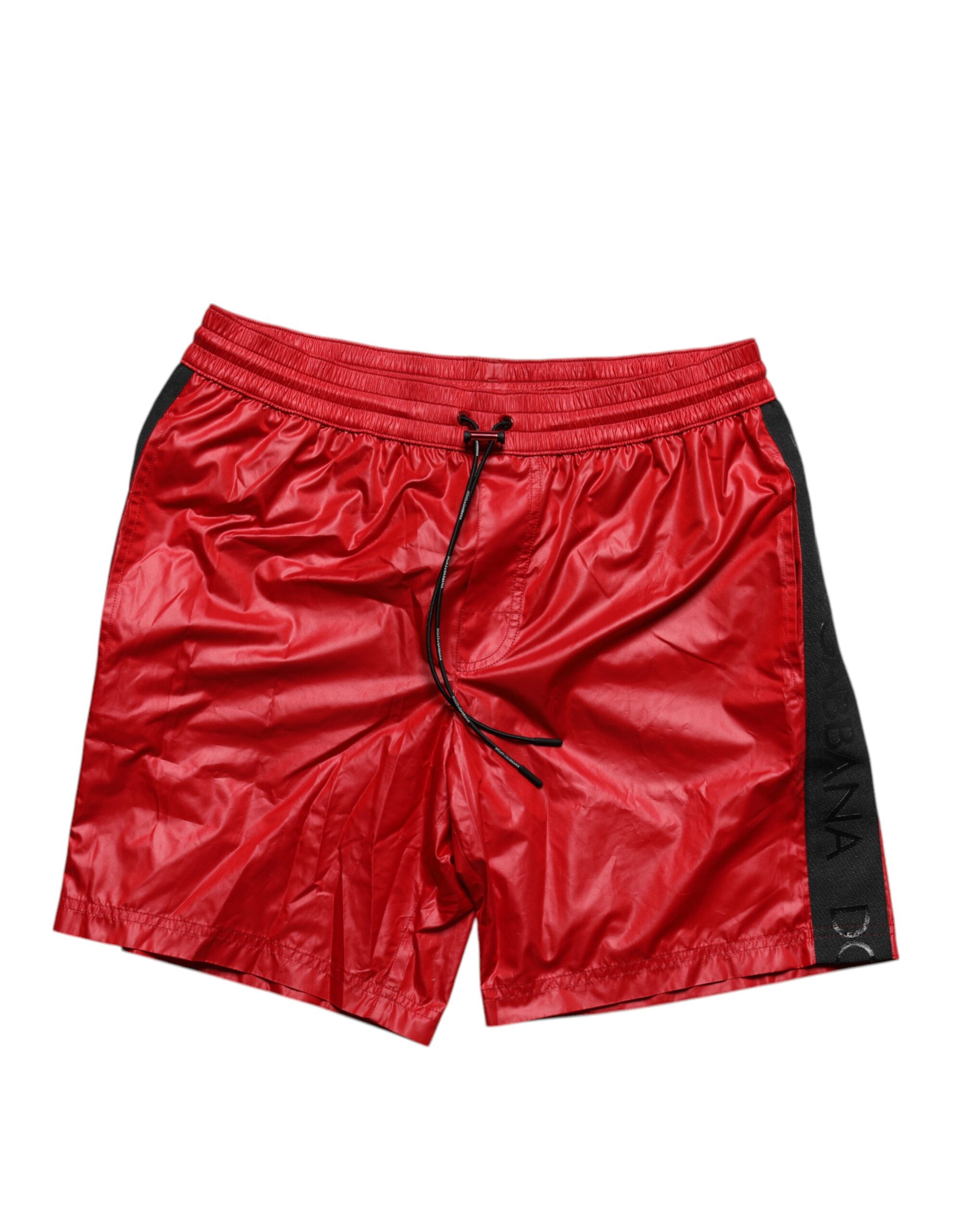Red Polyester Beachwear Shorts 2Pc Swimwear hover