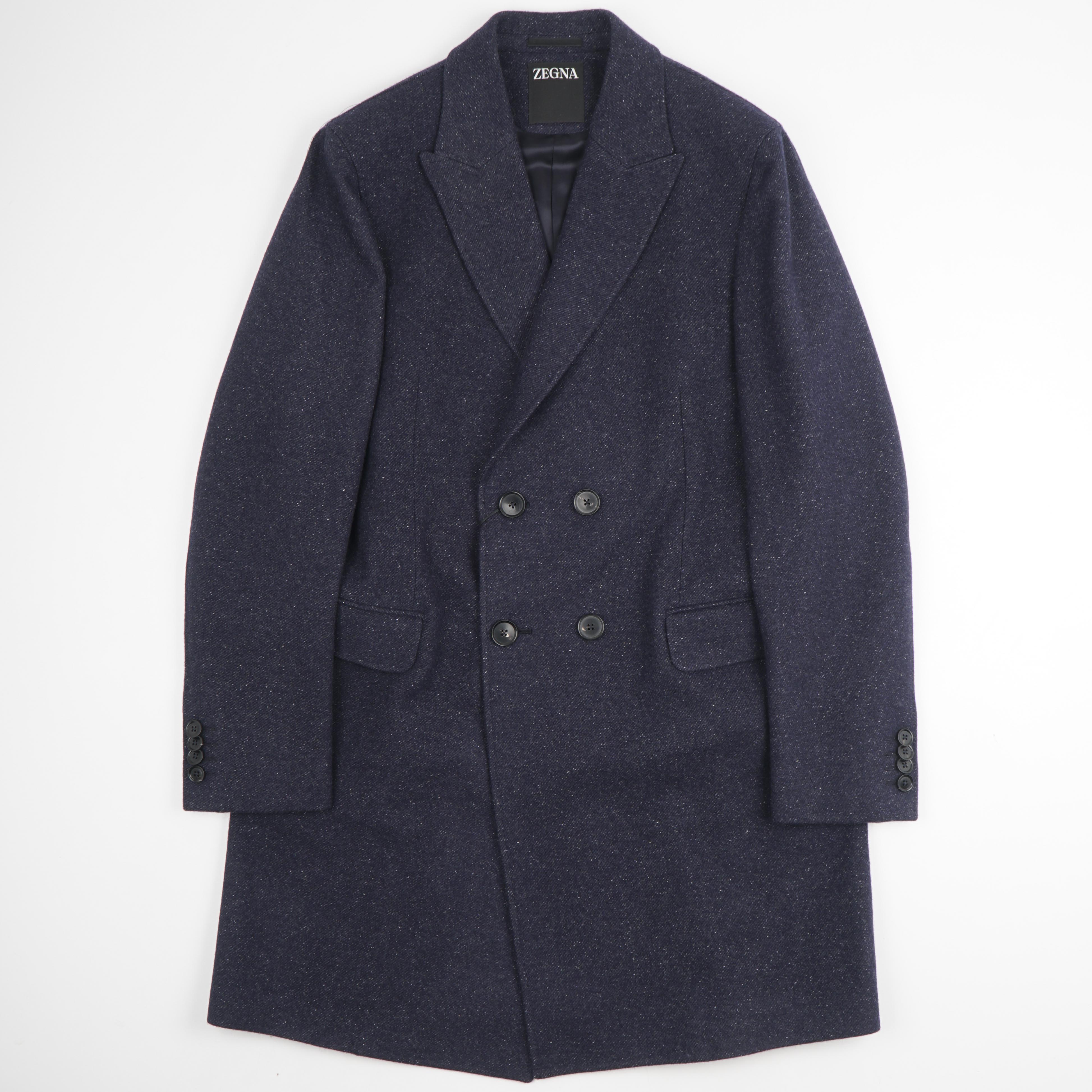 ZEGNA Coats Blue