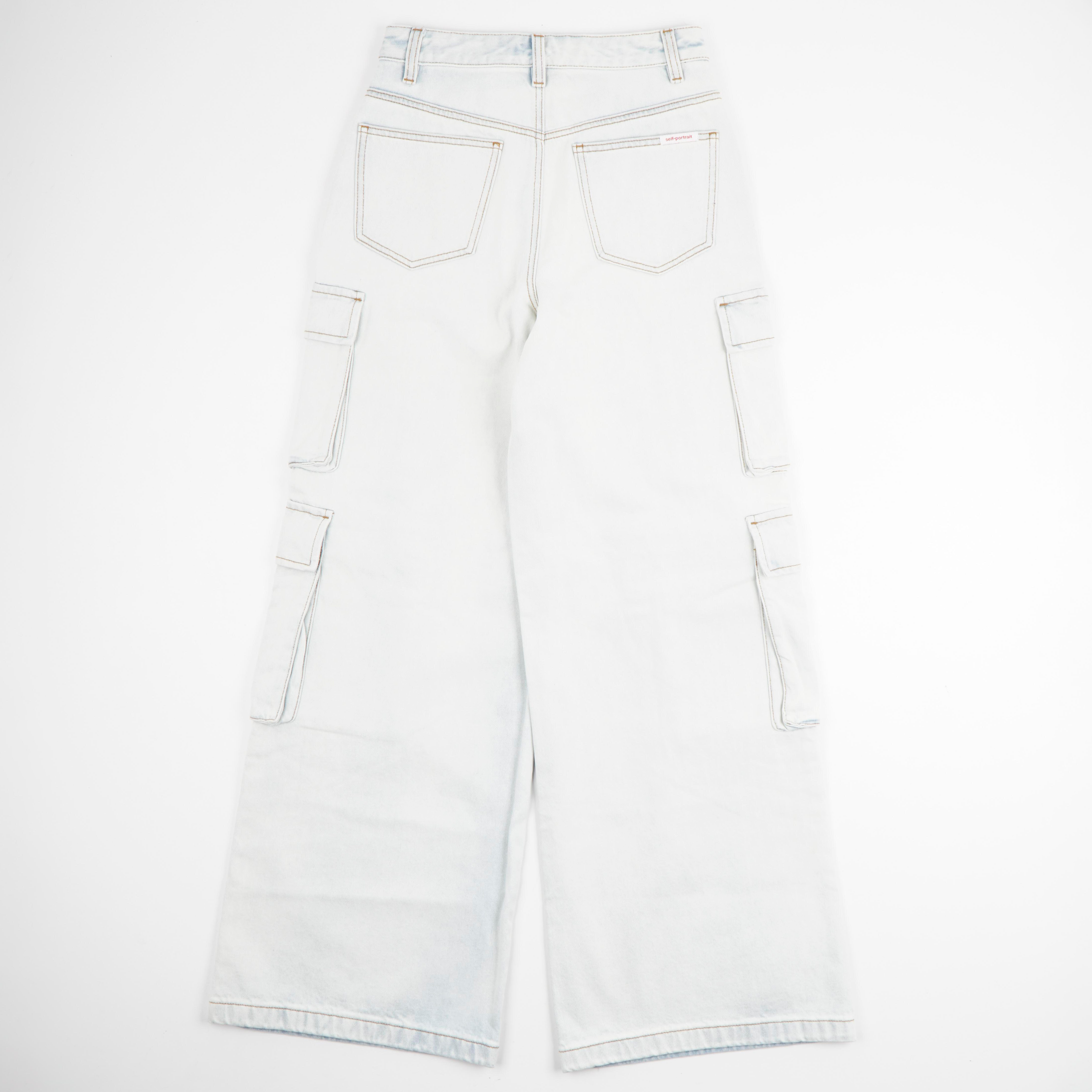 Cargo wide-leg jeans