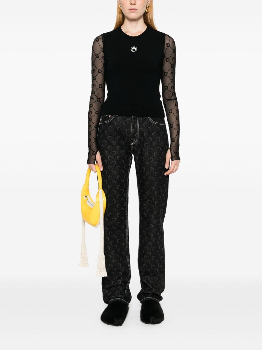 MARINE SERRE Sweaters Black hover