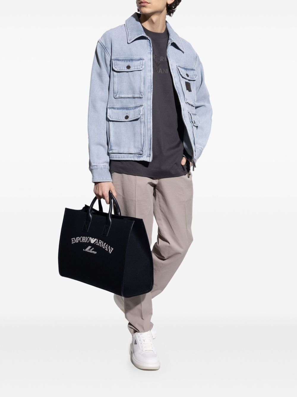 High-top Sneakers Collar Padded In White hover