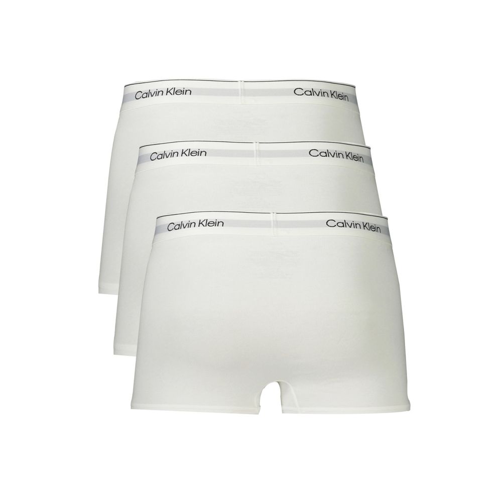 White Cotton Men Boxer hover