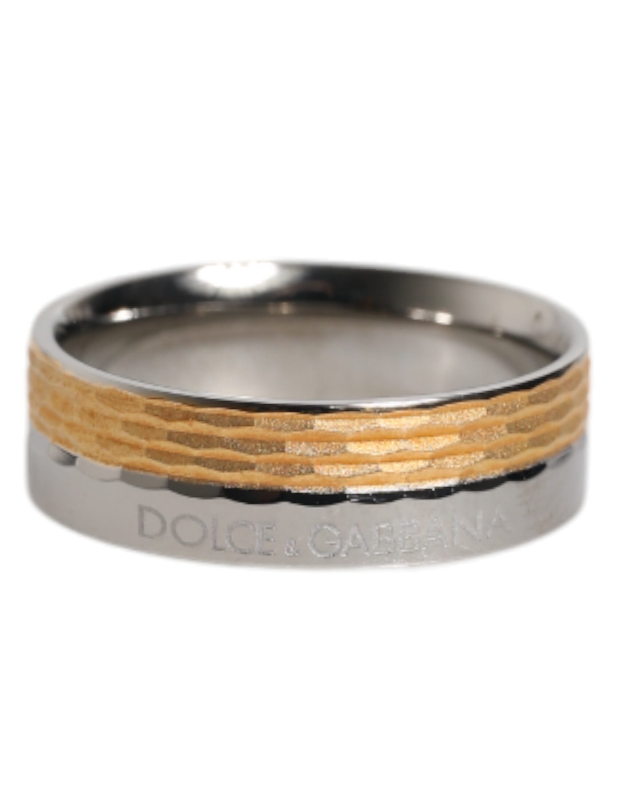 Gold Silver Tone Real Brass DG Logo Ring hover