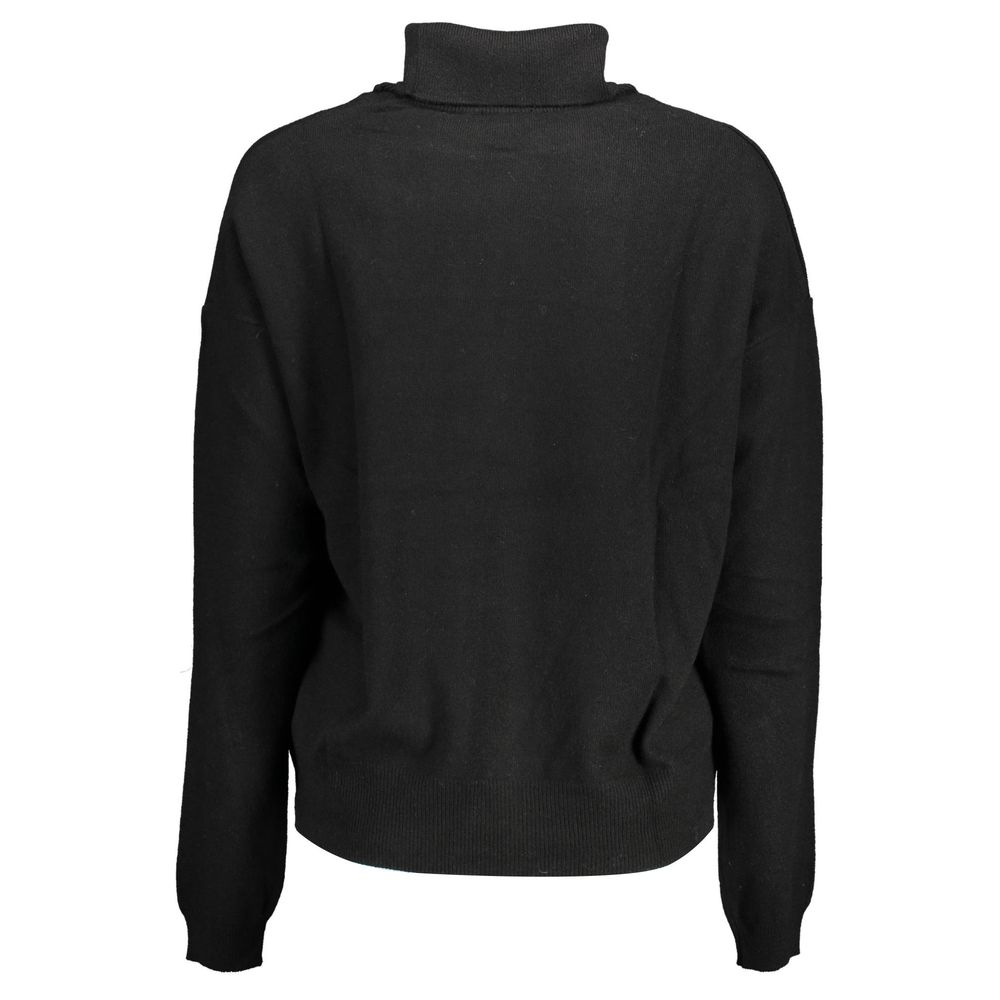 Black Wool Women Sweater hover