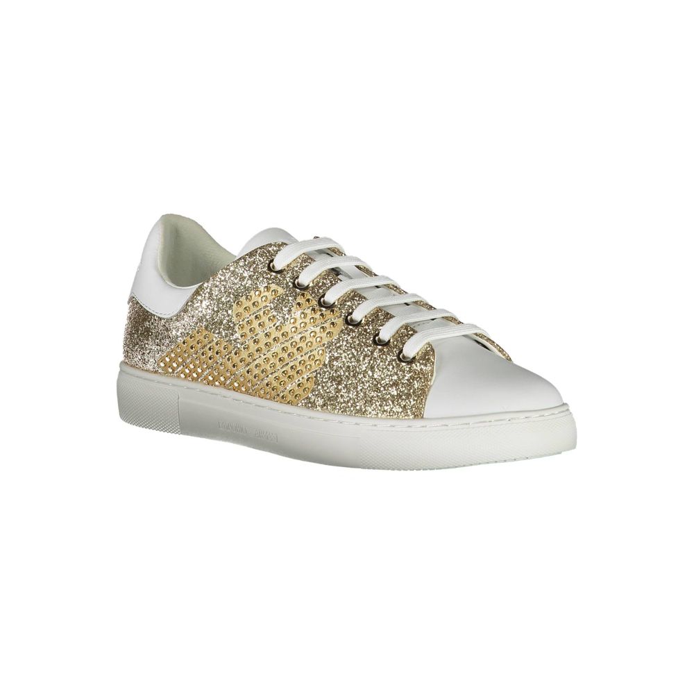 Gold Polyester Women Sneaker hover