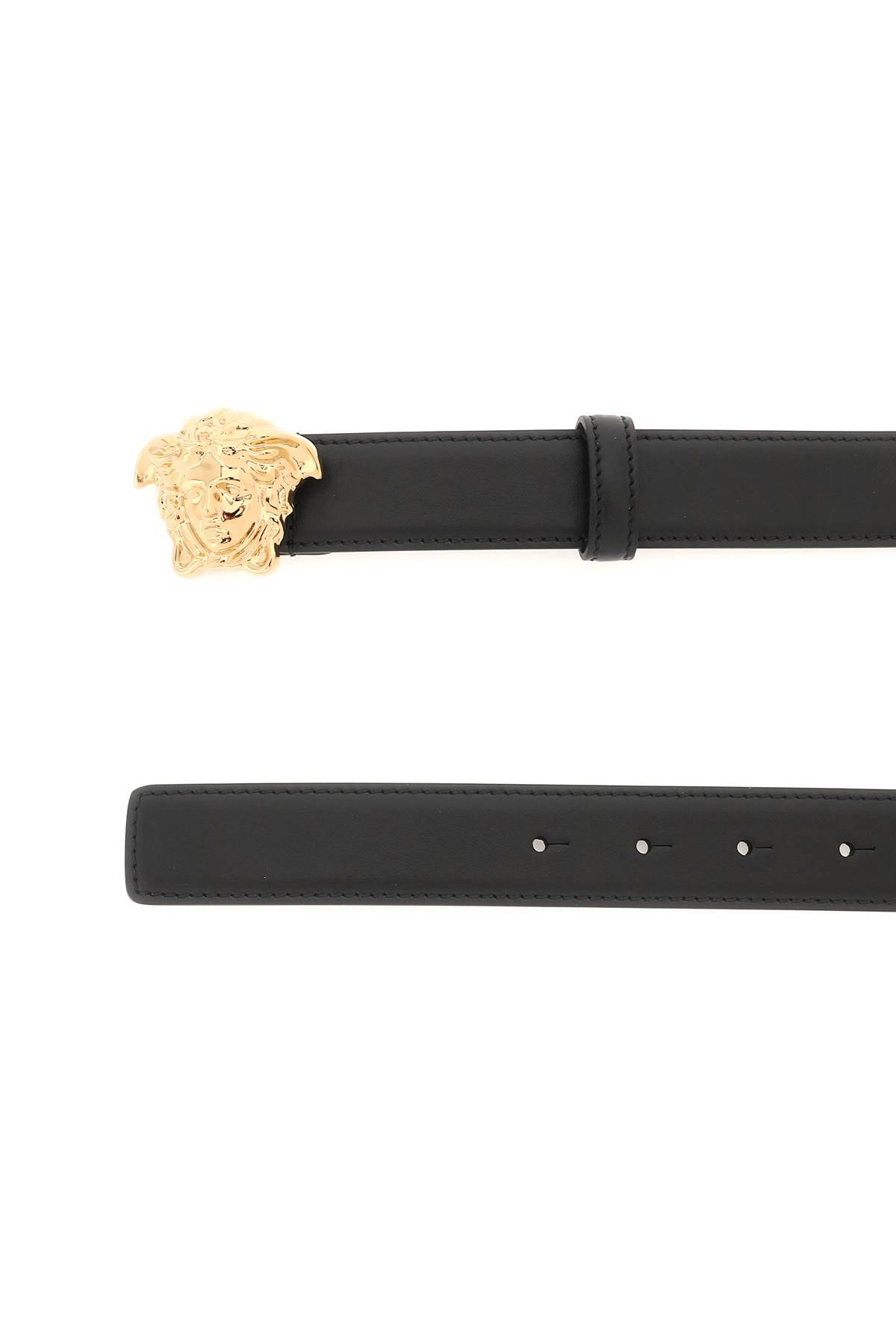 medusa buckle leather belt hover