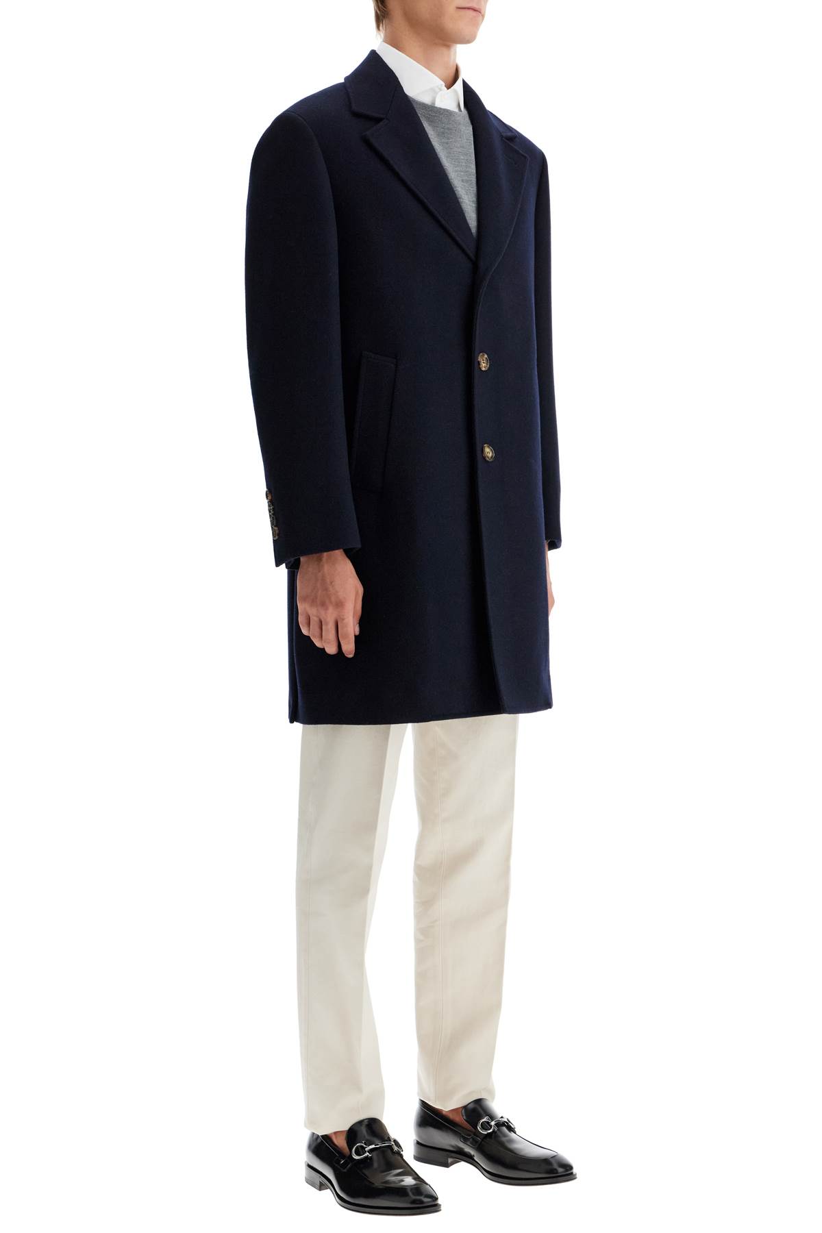 wool beaver coat in eight hover