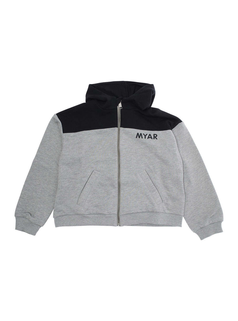 Multicolor Sweatshirt with Fixed Hood and Logo Lettering on the Front in Cotton Boy