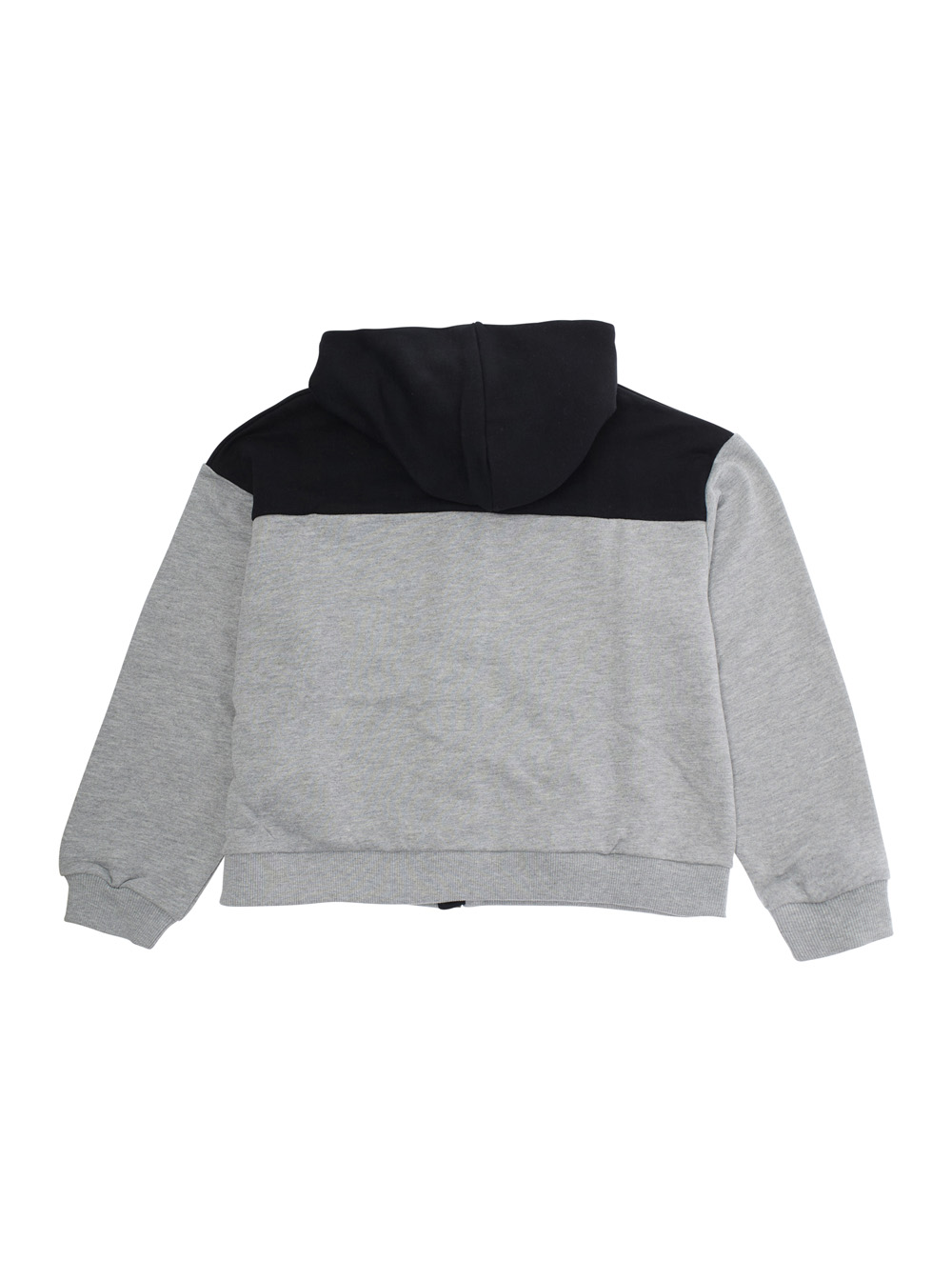 Multicolor Sweatshirt with Fixed Hood and Logo Lettering on the Front in Cotton Boy hover