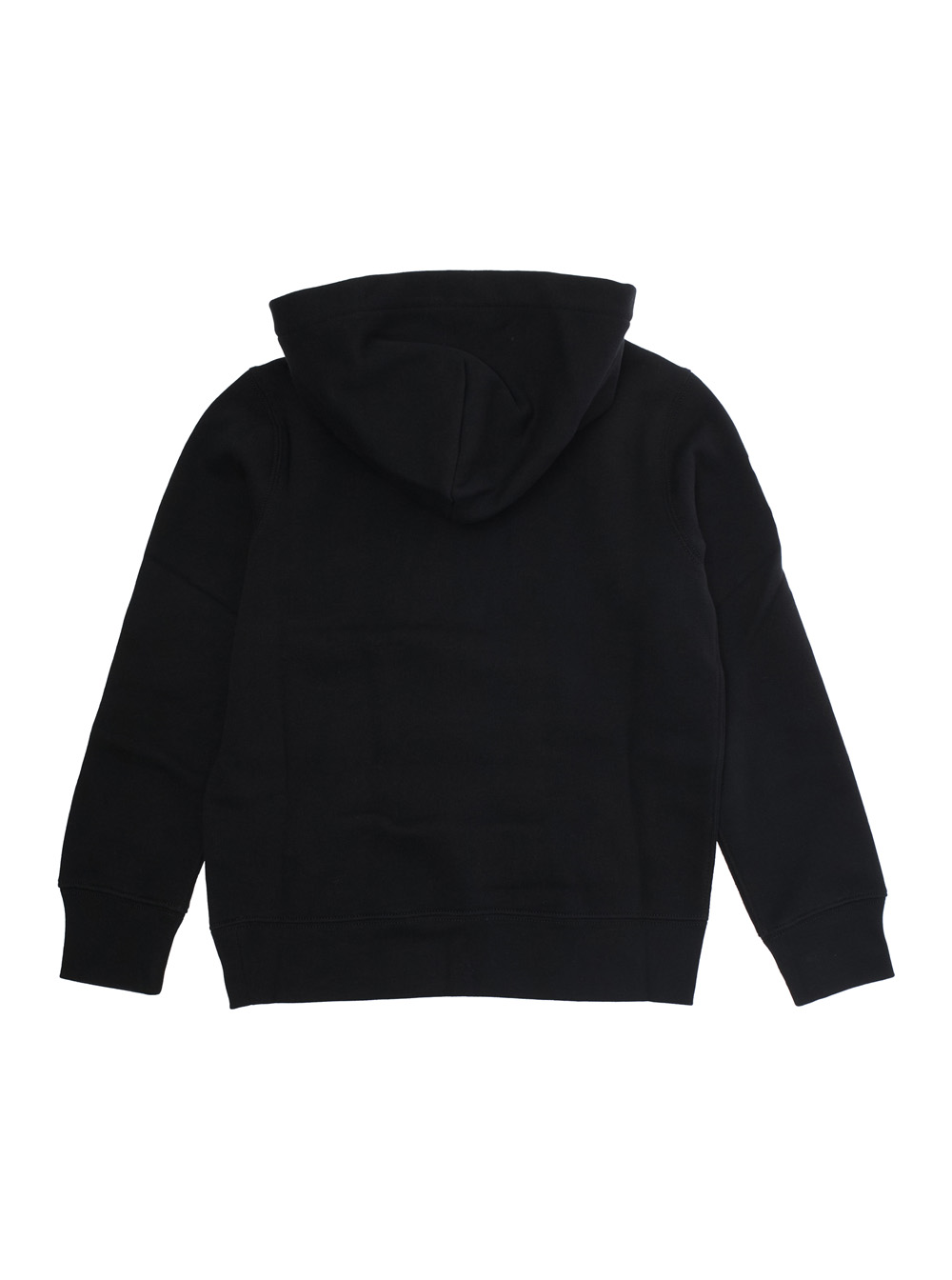 Black Hoodie with Pony on the Front and Numerical Detail on the Sleeve in Cotton Blend Boy hover