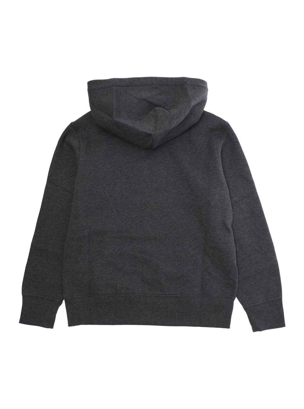 Grey Hoodie with Fixed Hood and Pony Embroidery on the Front in Cotton Blend Boy