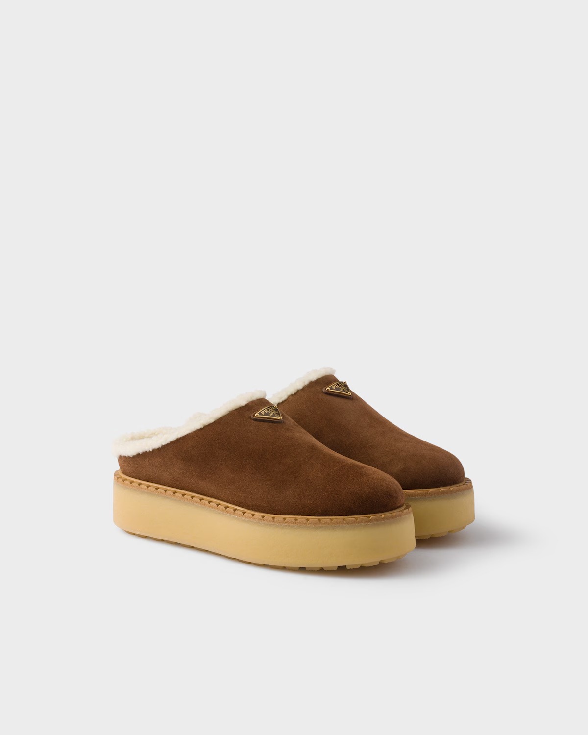 Suede leather slides hover