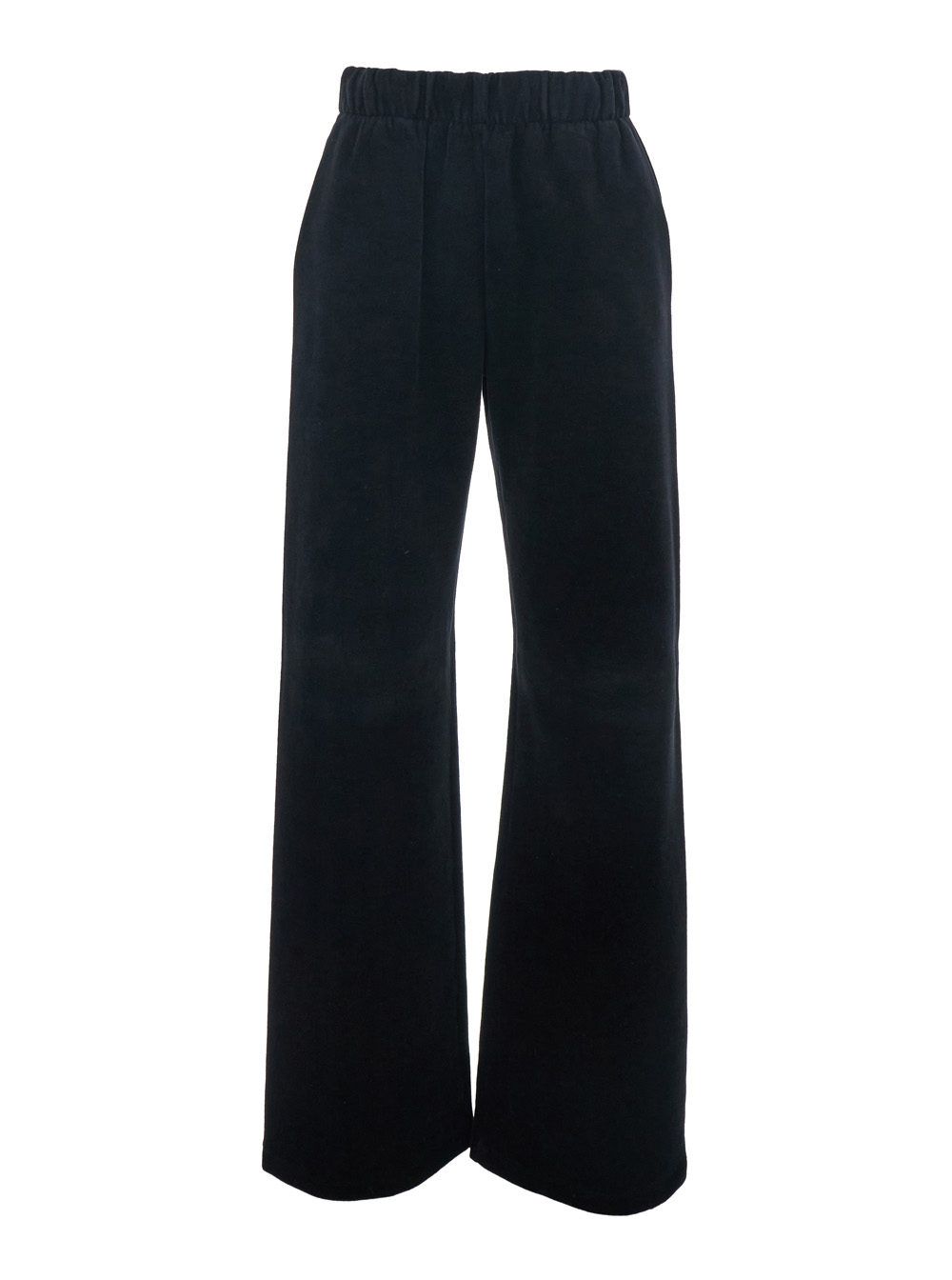 Black Jogger Pants with Elastic Waistband in Cotton Blend Man