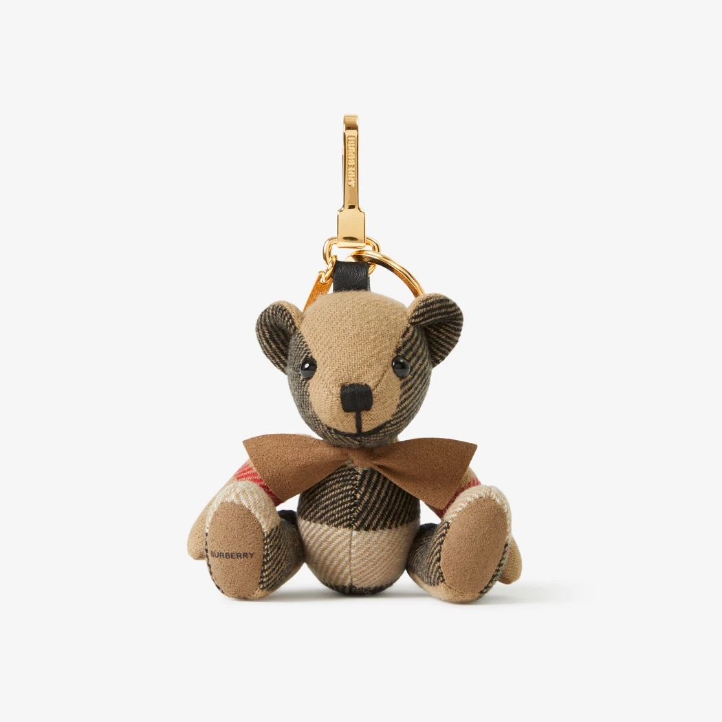 "Thomas" teddy bear charm