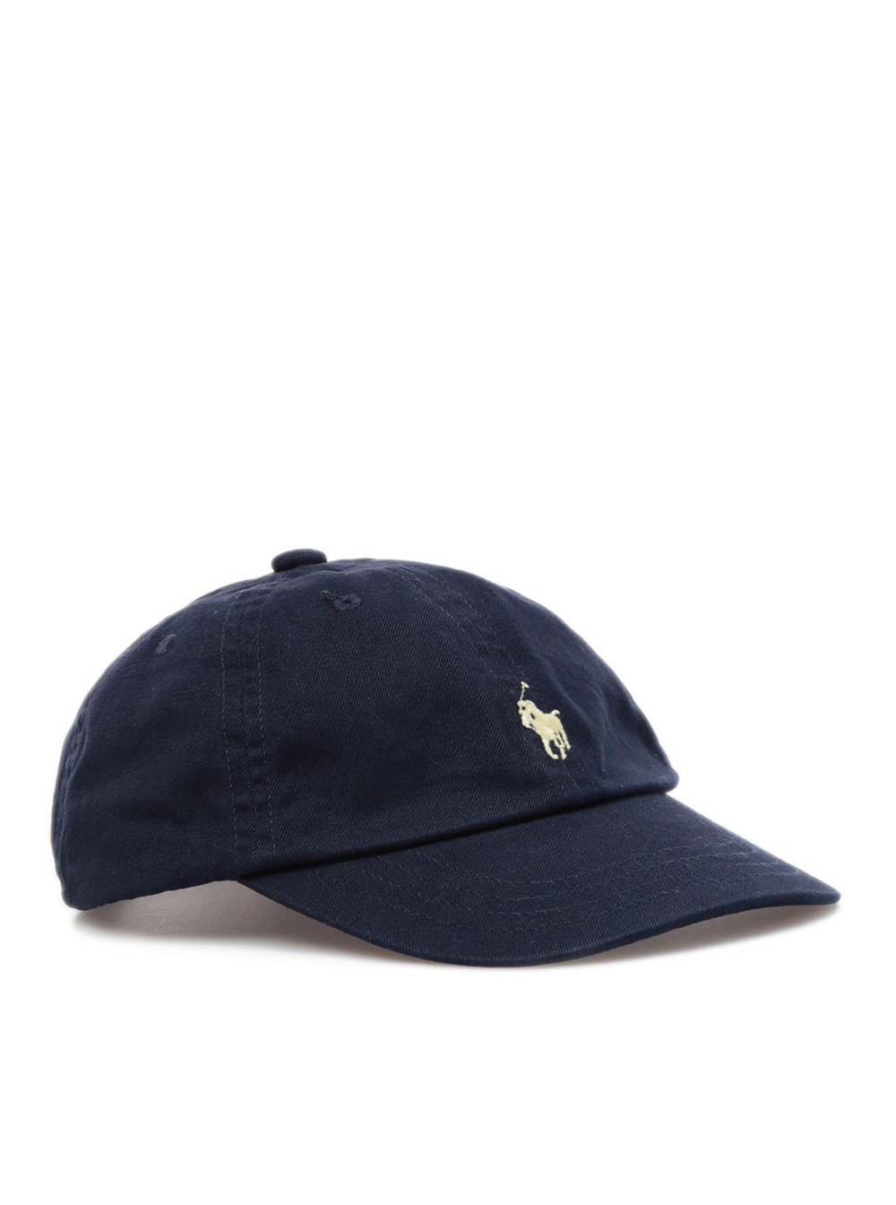 Blue Cotton Hat with Logo hover