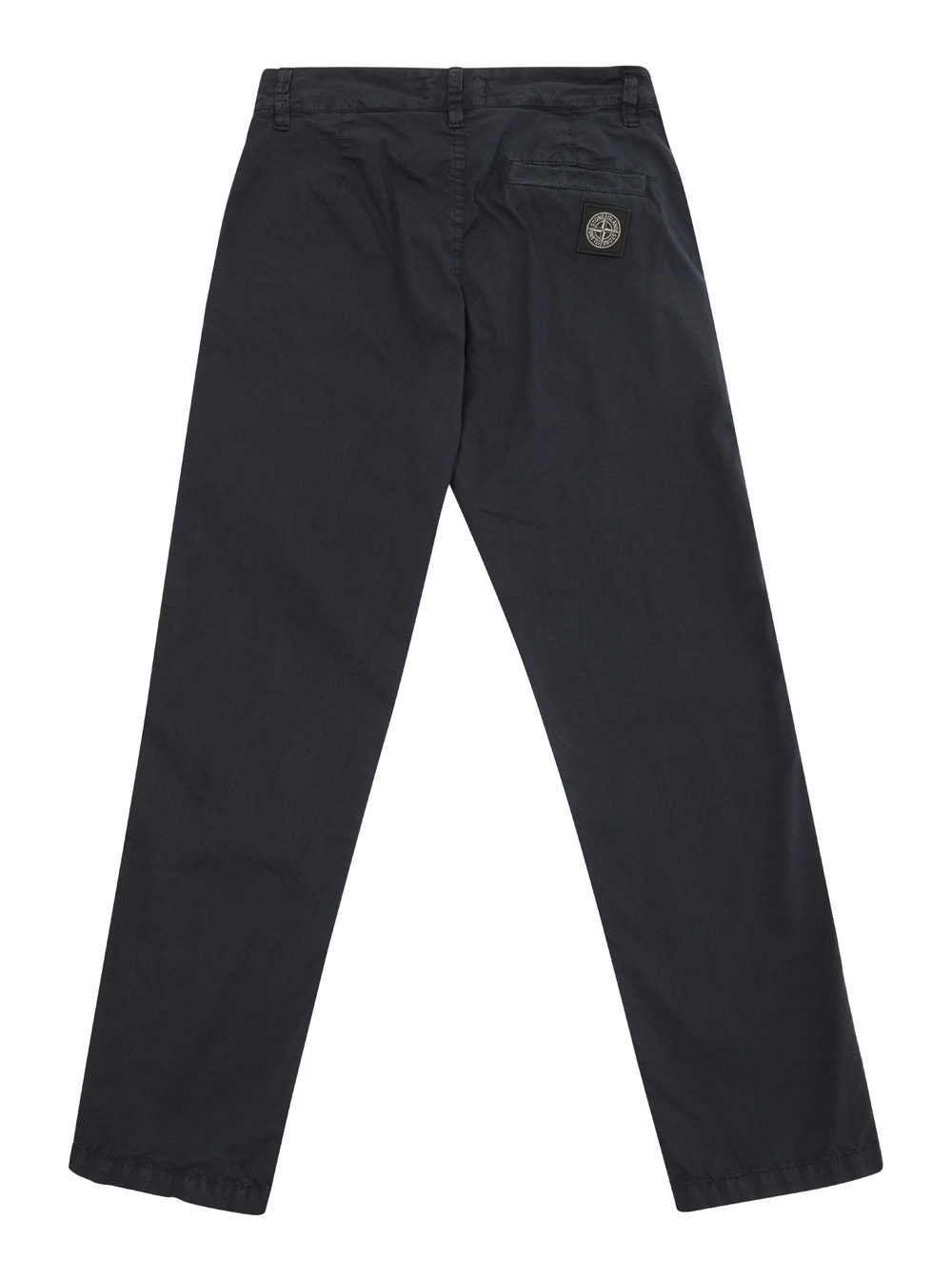 Black Pants with Logo Patch in Stretch Cotton Boy hover