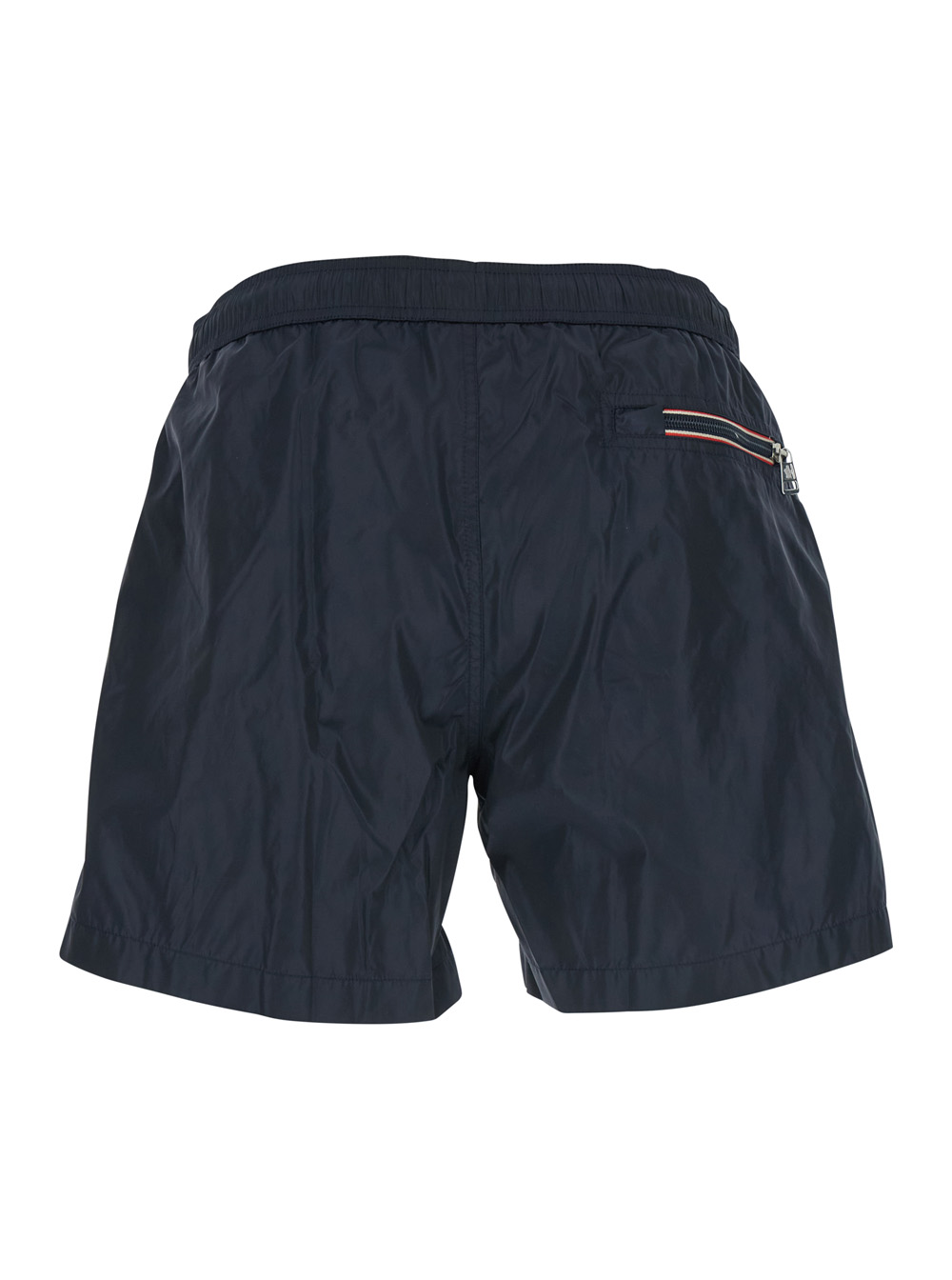 Blue Swimsuit with Logo Patch on the Front in Tech Fabric Man hover